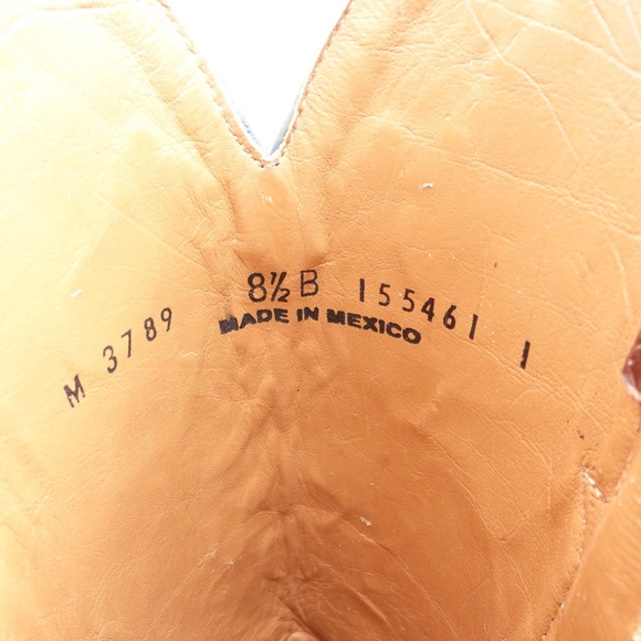 NEW Size 8.5 Women's Lucchese Cow Saddle Stitch Leather Western Boot M3789 - Picture 8 of 11